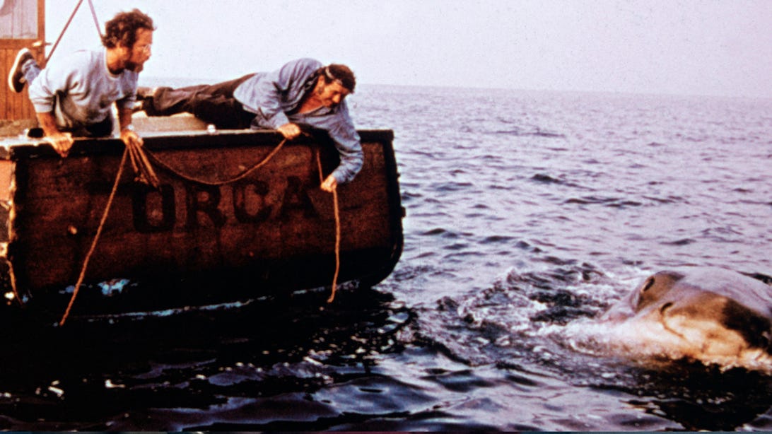 Richard Dreyfuss and Robert Shaw, Jaws