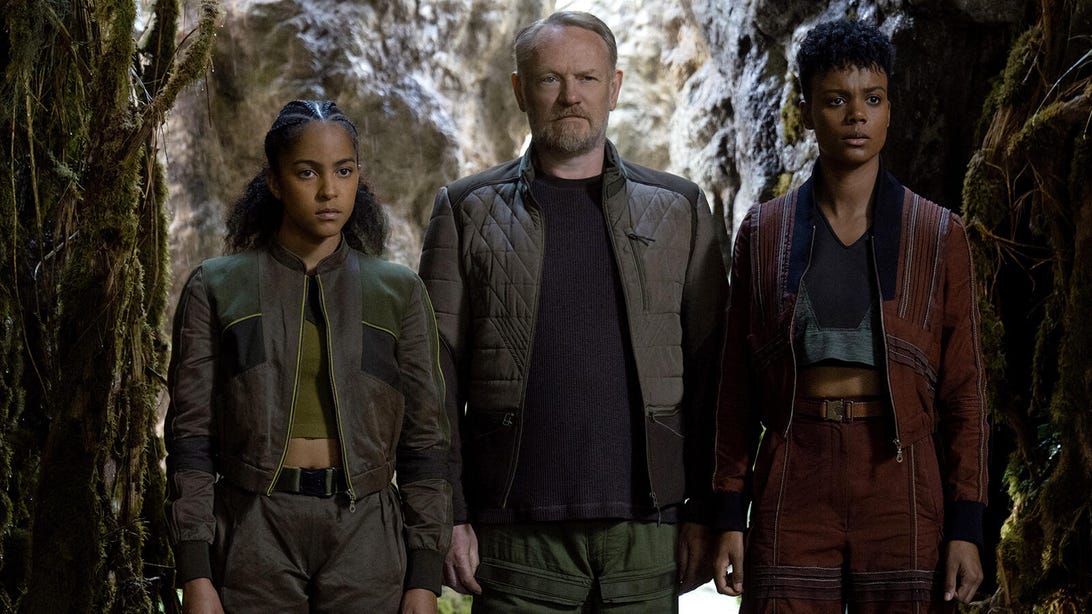 Lou Llobell, Jared Harris, and Leah Harvey, Foundation