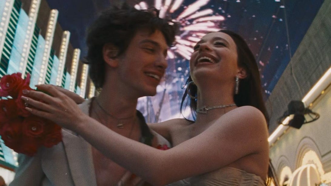 Mark Eydelshteyn and Mikey Madison, Anora