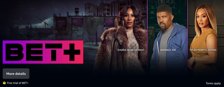 BET+ on Prime Video